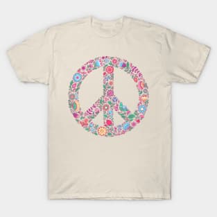 Peace Sign Flowers T-Shirt